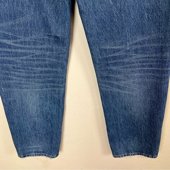 Madewell Classic Straight Jeans in Jade Wash: Knee-Rip Edition Size 27 - Picture 7 of 12